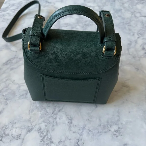Polene Numéro Un Nano Dark Hunter Green Crossbody Bag Purse Paris - Picture 8 of 12